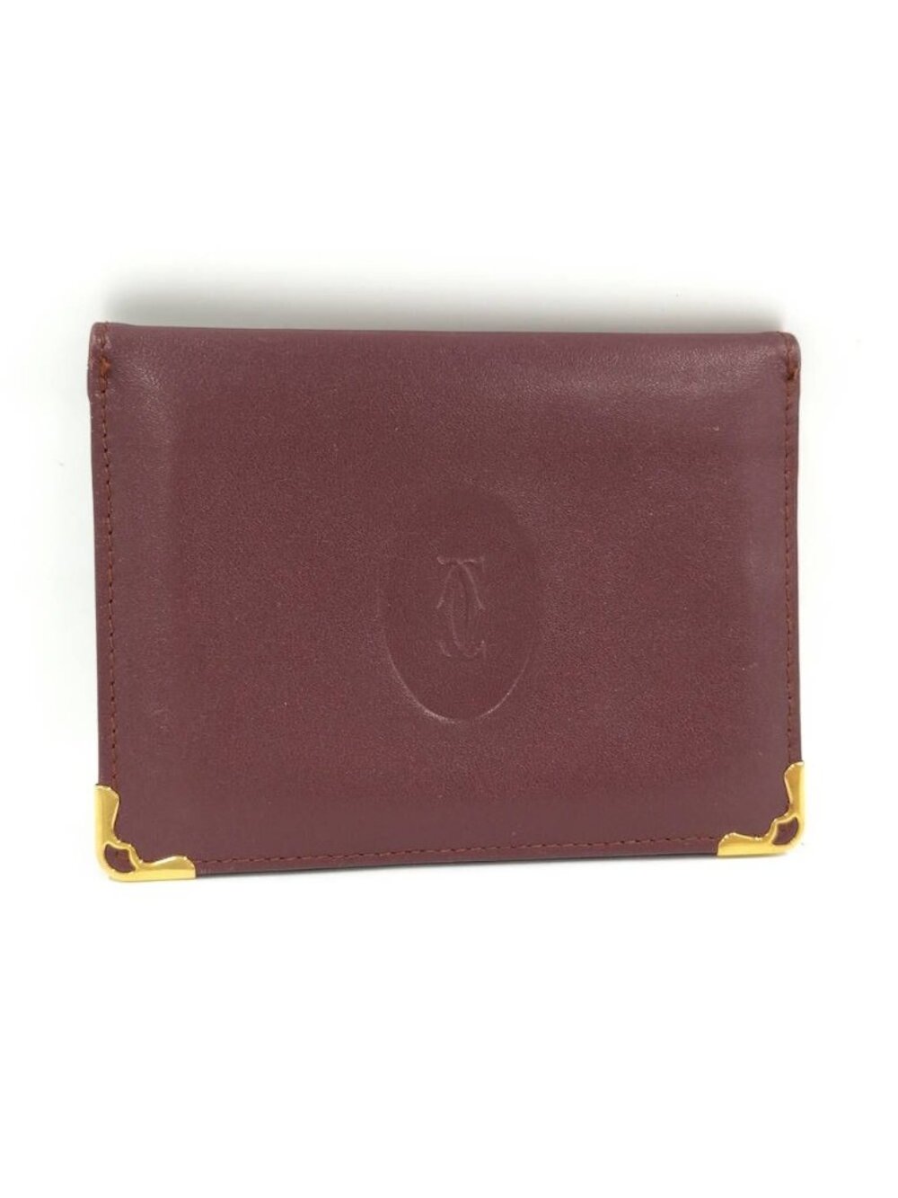 Cartier Must Line Pass Case Leather Bordeaux